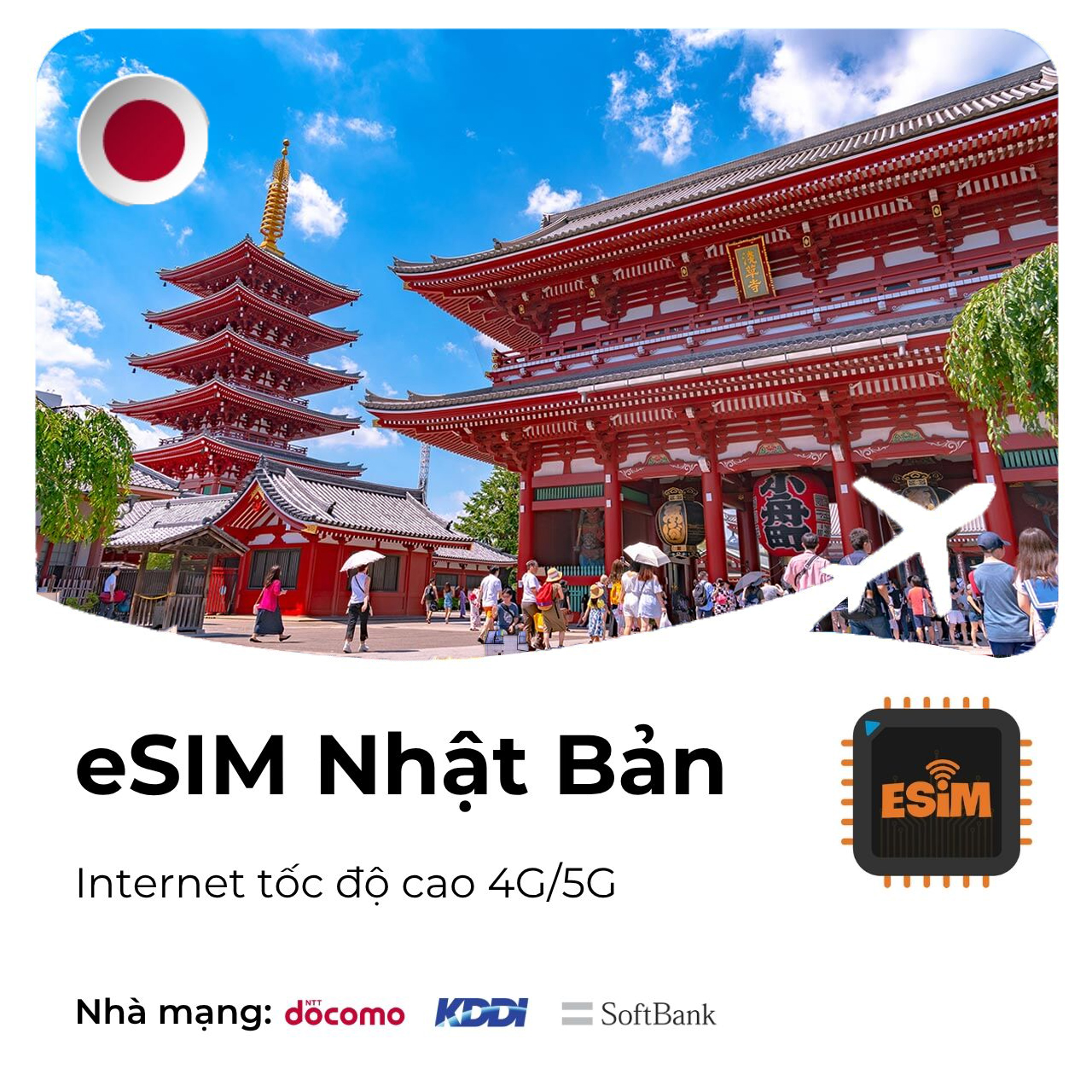 esim nhật bản 4g, esim 4g du lịch nhật bản, esim du l
