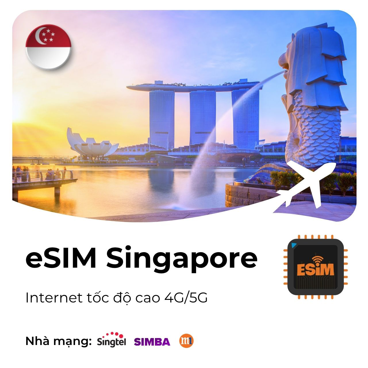 esim 4g du lịch singapore, esim du lịch singapore, esim sing