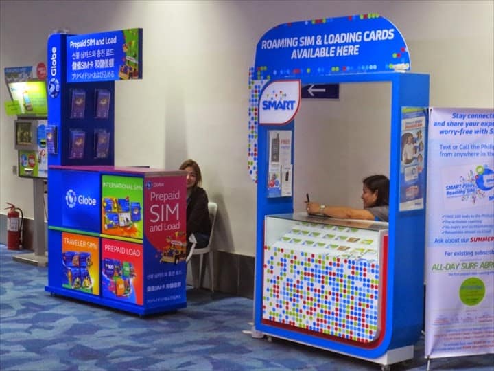 Quầy dịch vụ viễn thông tại Ninoy Aquino International Airport