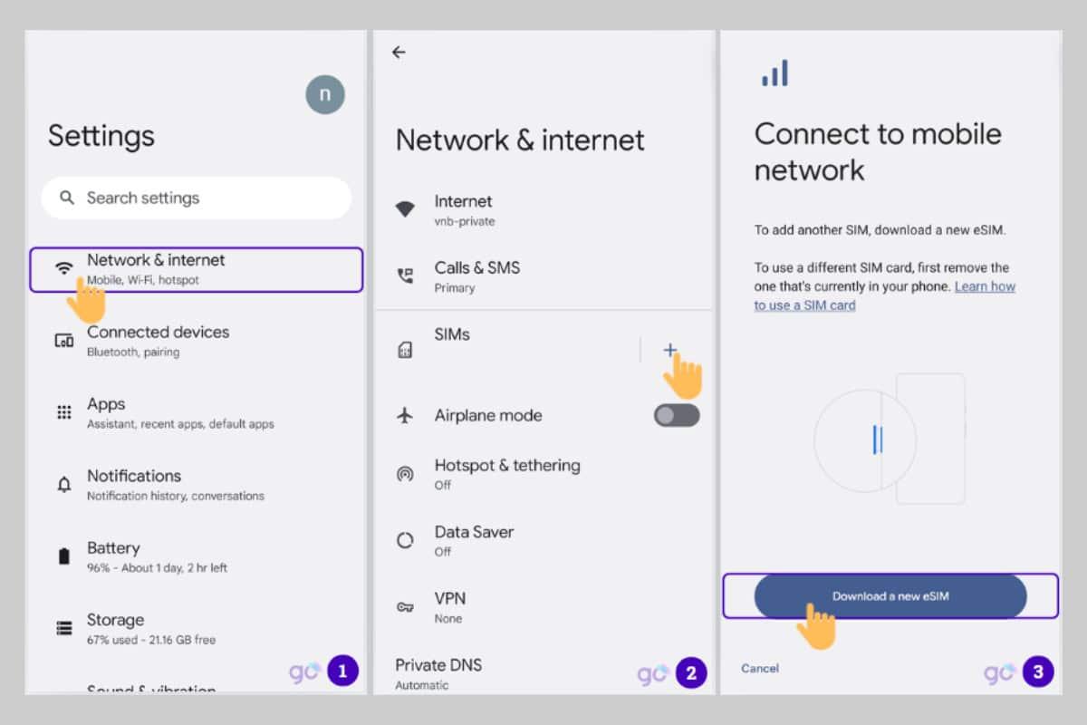  Cài đặt eSIM du lịch trên Google Pixel: Hướng dẫn từ A-Z với EZSim 1